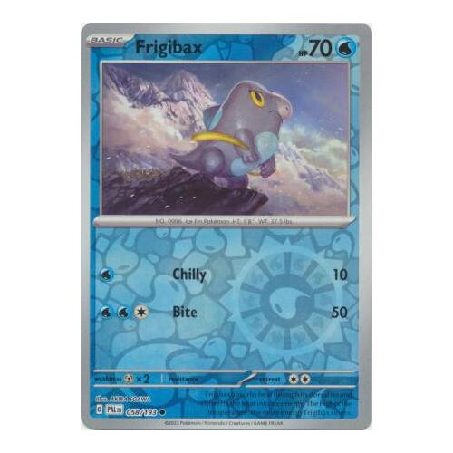 Frigibax 058/167 SV Paldea Evolved Reverse Holo Common Pokemon Card NEAR MINT TCG