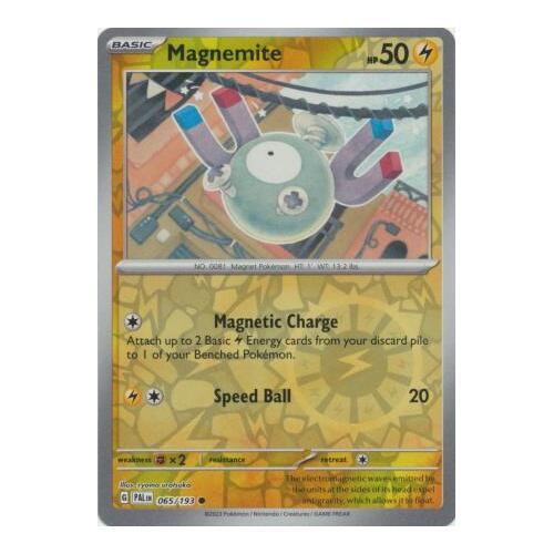 Magnemite 065/167 SV Paldea Evolved Reverse Holo Common Pokemon Card NEAR MINT TCG