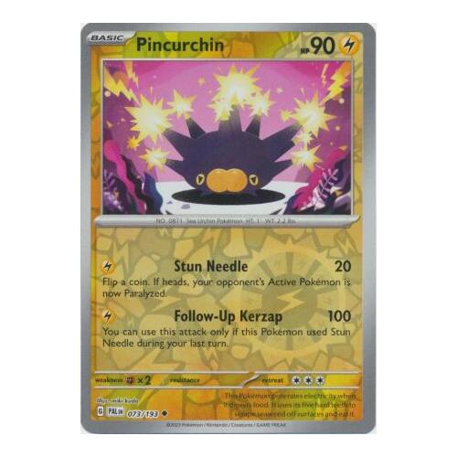 Pincurchin 073/167 SV Paldea Evolved Reverse Holo Uncommon Pokemon Card NEAR MINT TCG