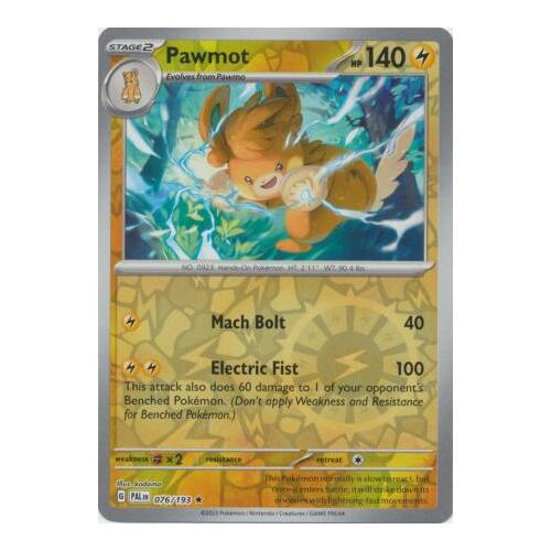 Pawmot 076/167 SV Paldea Evolved Reverse Holo Rare Pokemon Card NEAR MINT TCG