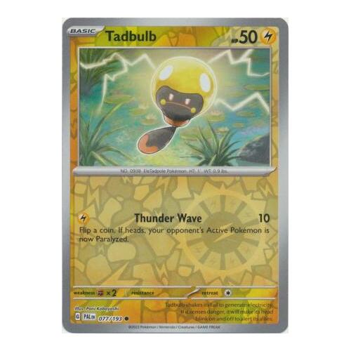 Tadbulb 077/167 SV Paldea Evolved Reverse Holo Common Pokemon Card NEAR MINT TCG