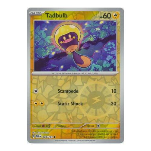 Tadbulb 078/167 SV Paldea Evolved Reverse Holo Common Pokemon Card NEAR MINT TCG