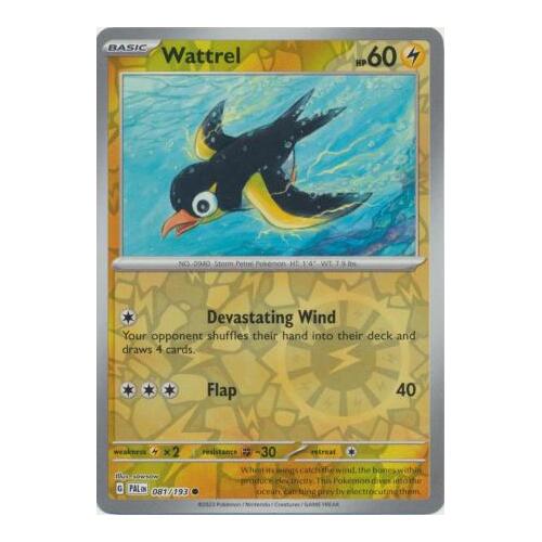 Wattrel 081/167 SV Paldea Evolved Reverse Holo Common Pokemon Card NEAR MINT TCG