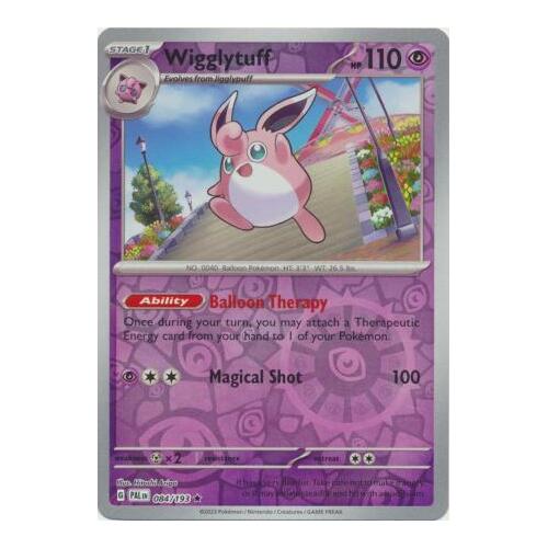 Wigglytuff 084/167 SV Paldea Evolved Reverse Holo Rare Pokemon Card NEAR MINT TCG