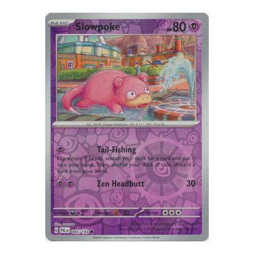 Slowpoke 085/167 SV Paldea Evolved Reverse Holo Common Pokemon Card NEAR MINT TCG