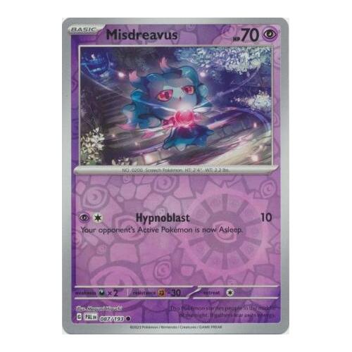 Misdreavus 087/167 SV Paldea Evolved Reverse Holo Common Pokemon Card NEAR MINT TCG