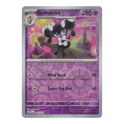 Gotherita 091/167 SV Paldea Evolved Reverse Holo Uncommon Pokemon Card NEAR MINT TCG