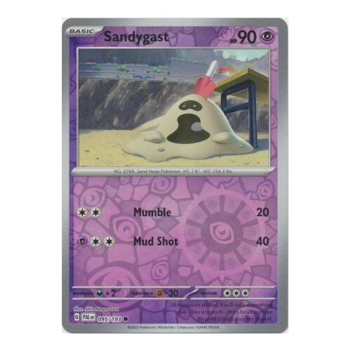 Sandygast 095/167 SV Paldea Evolved Reverse Holo Common Pokemon Card NEAR MINT TCG