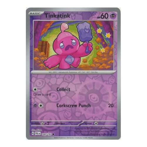 Tinkatink 100/167 SV Paldea Evolved Reverse Holo Common Pokemon Card NEAR MINT TCG