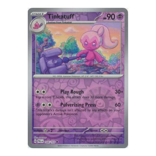 Tinkatuff 104/167 SV Paldea Evolved Reverse Holo Uncommon Pokemon Card NEAR MINT TCG