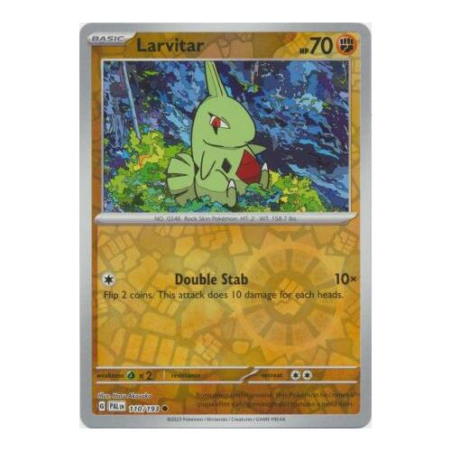 Larvitar 110/167 SV Paldea Evolved Reverse Holo Common Pokemon Card NEAR MINT TCG