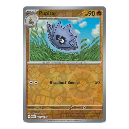 Pupitar 111/167 SV Paldea Evolved Reverse Holo Uncommon Pokemon Card NEAR MINT TCG