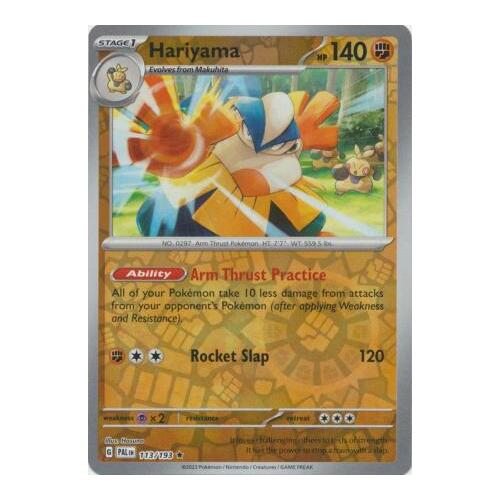 Hariyama 113/167 SV Paldea Evolved Reverse Holo Rare Pokemon Card NEAR MINT TCG