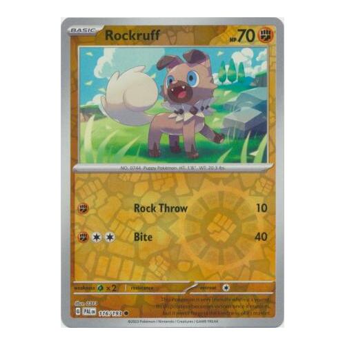 Rockruff 116/167 SV Paldea Evolved Reverse Holo Common Pokemon Card NEAR MINT TCG