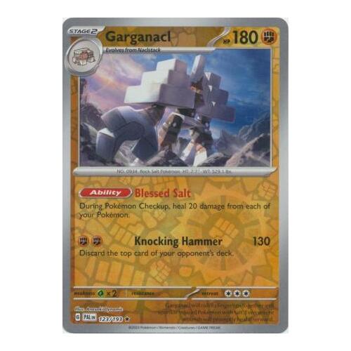 Garganacl 123/167 SV Paldea Evolved Reverse Holo Rare Pokemon Card NEAR MINT TCG