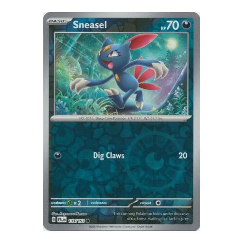 Sneasel 133/167 SV Paldea Evolved Reverse Holo Common Pokemon Card NEAR MINT TCG