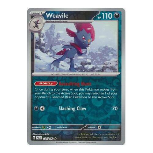 Weavile 134/167 SV Paldea Evolved Reverse Holo Rare Pokemon Card NEAR MINT TCG