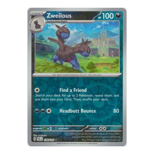 Zweilous 139/167 SV Paldea Evolved Reverse Holo Uncommon Pokemon Card NEAR MINT TCG