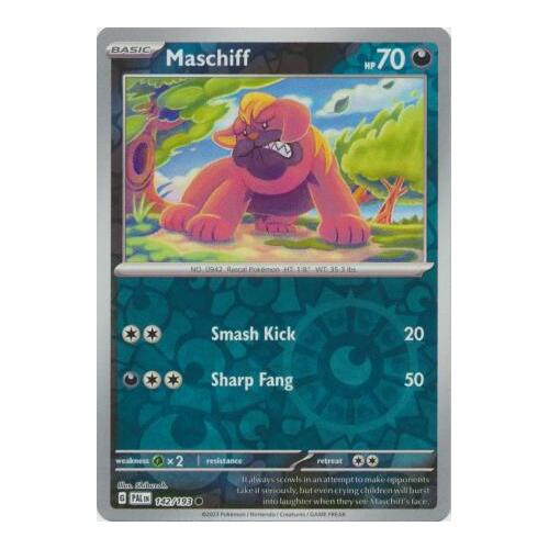 Maschiff 142/167 SV Paldea Evolved Reverse Holo Common Pokemon Card NEAR MINT TCG