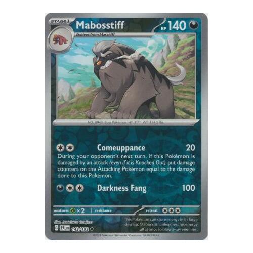 Mabosstiff 143/167 SV Paldea Evolved Reverse Holo Uncommon Pokemon Card NEAR MINT TCG