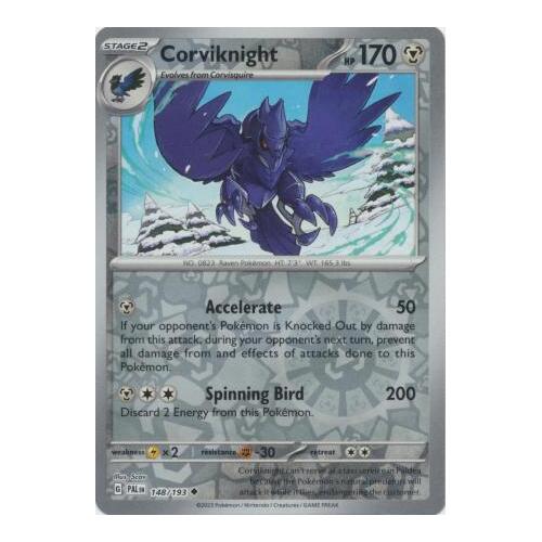 Corviknight 148/167 SV Paldea Evolved Reverse Holo Uncommon Pokemon Card NEAR MINT TCG