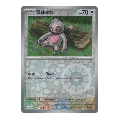 Slakoth 160/167 SV Paldea Evolved Reverse Holo Common Pokemon Card NEAR MINT TCG