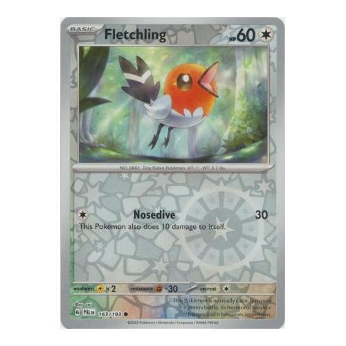 Fletchling 163/167 SV Paldea Evolved Reverse Holo Common Pokemon Card NEAR MINT TCG