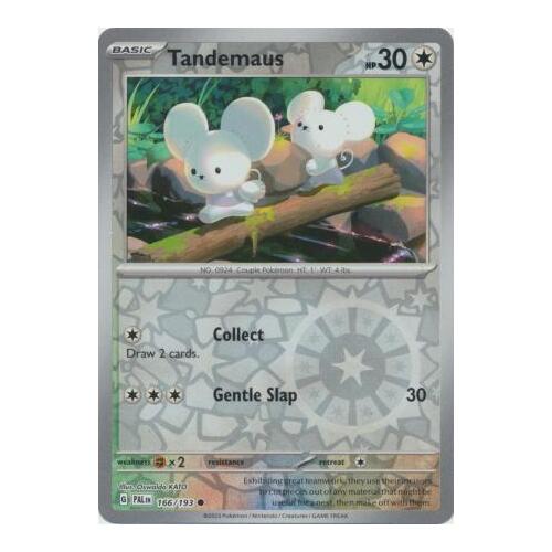 Tandemaus 166/167 SV Paldea Evolved Reverse Holo Common Pokemon Card NEAR MINT TCG