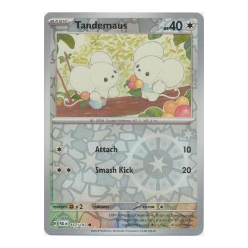 Tandemaus 167/167 SV Paldea Evolved Reverse Holo Common Pokemon Card NEAR MINT TCG