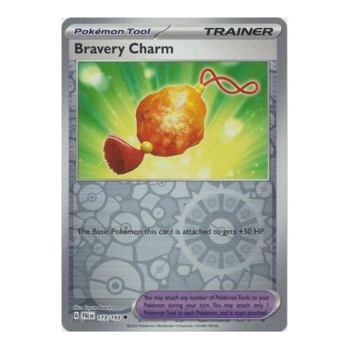 Bravery Charm 173/167 SV Paldea Evolved Reverse Holo Uncommon Trainer Pokemon Card NEAR MINT TCG