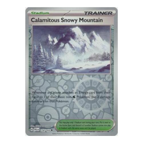 Calamitous Snowy Mountain 174/167 SV Paldea Evolved Reverse Holo Uncommon Trainer Pokemon Card NEAR MINT TCG