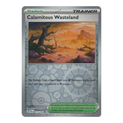 Calamitous Wasteland 175/167 SV Paldea Evolved Reverse Holo Uncommon Trainer Pokemon Card NEAR MINT TCG