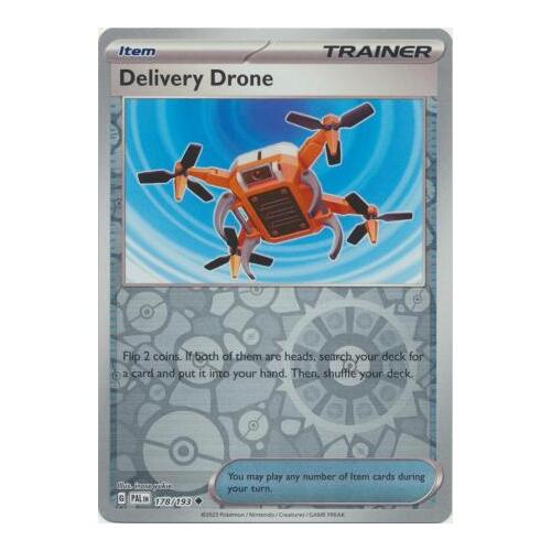 Delivery Drone 178/167 SV Paldea Evolved Reverse Holo Uncommon Trainer Pokemon Card NEAR MINT TCG