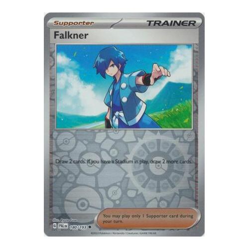 Falkner 180/167 SV Paldea Evolved Reverse Holo Uncommon Trainer Pokemon Card NEAR MINT TCG