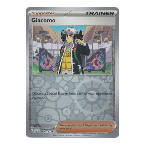 Giacomo 182/167 SV Paldea Evolved Reverse Holo Uncommon Trainer Pokemon Card NEAR MINT TCG