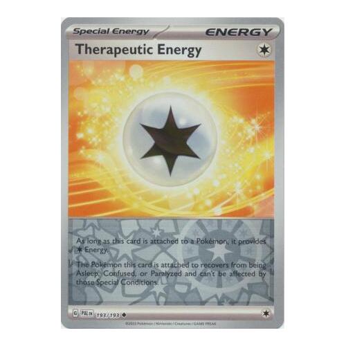 Therapeutic Energy 193/167 SV Paldea Evolved Reverse Holo Uncommon Trainer Pokemon Card NEAR MINT TCG