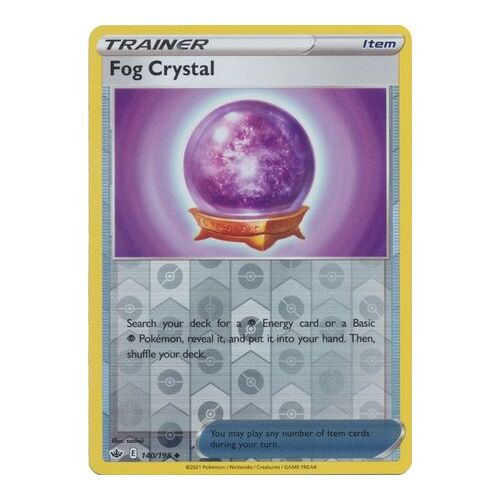 Fog Crystal 140/198 SWSH Chilling Reign Reverse Holo Uncommon Trainer Pokemon Card NEAR MINT TCG