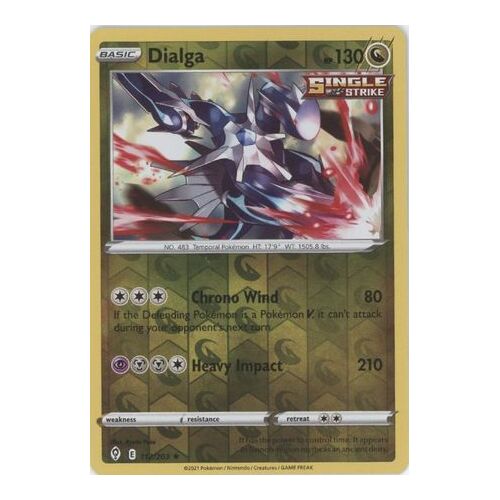 Dialga 112/203 SWSH Evolving Skies Reverse Holo Rare Pokemon Card NEAR MINT TCG