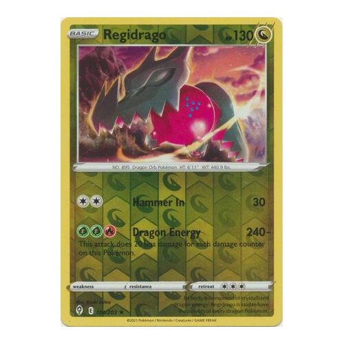 Regidrago 124/203 SWSH Evolving Skies Reverse Holo Rare Pokemon Card NEAR MINT TCG