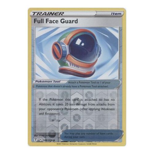 Full Face Guard 148/203 SWSH Evolving Skies Reverse Holo Uncommon Trainer Pokemon Card NEAR MINT TCG