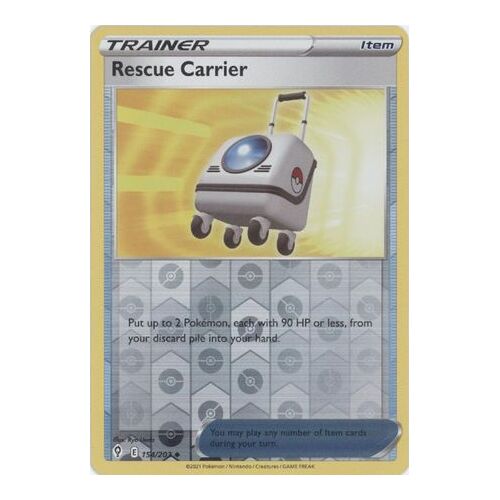 Rescue Carrier 154/203 SWSH Evolving Skies Reverse Holo Uncommon Trainer Pokemon Card NEAR MINT TCG