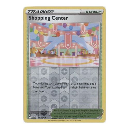 Shopping Center 157/203 SWSH Evolving Skies Reverse Holo Uncommon Trainer Pokemon Card NEAR MINT TCG