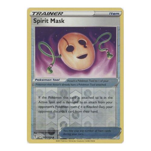 Spirit Mask 160/203 SWSH Evolving Skies Reverse Holo Uncommon Trainer Pokemon Card NEAR MINT TCG