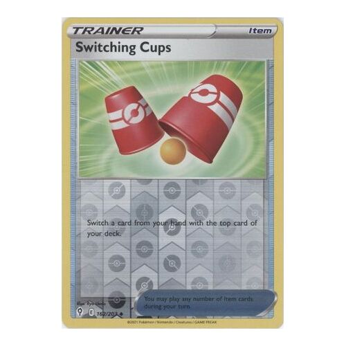 Switching Cups 162/203 SWSH Evolving Skies Reverse Holo Uncommon Trainer Pokemon Card NEAR MINT TCG