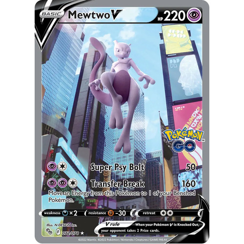 What the alt art Mewtwo V in the Pokemon GO set could have looked like :  r/PokemonTCG