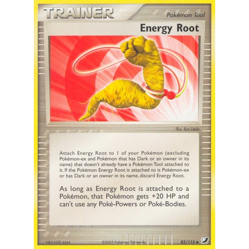 Energy Root 83/115 EX Unseen Forces Uncommon Trainer Pokemon Card NEAR MINT TCG